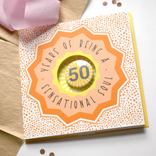 Load image into Gallery viewer, Large Age Card - 50 - Sensational Soul
