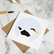 Load image into Gallery viewer, Small Duck Card - Eider