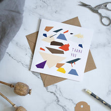 Load image into Gallery viewer, Thank you card with pattern