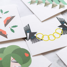 Load image into Gallery viewer, 6 x Small Christmas Cards -1-6 days of Christmas