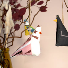 Load image into Gallery viewer, Snow Bunting Hanging Decoration