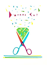 Load image into Gallery viewer, Scissor Print - Diamond Cut