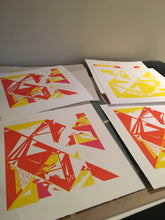 Load image into Gallery viewer, Original Screen Print - Twenty Birds - Unframed