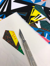 Load image into Gallery viewer, Original Screen Print - Feathers Full colour- Framed