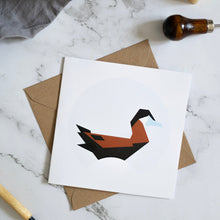 Load image into Gallery viewer, Small Duck Card - Ruddy