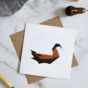 Small Duck Card - Ruddy