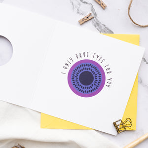 inside of card with picture of aneome