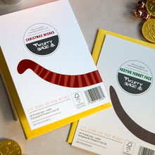 Load image into Gallery viewer, Cat Card - Christmas Wishes - Foil embossed Christmas Card