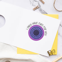 Load image into Gallery viewer, Large Flower Vallentine's Card - Circle cut - Anenome - 'To My True Love'
