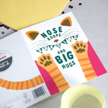 Load image into Gallery viewer, Cat Card - Nose Boops - Embossed Birthday Card
