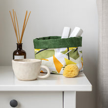 Load image into Gallery viewer, Fabric Basket - Abstract Goldcrest