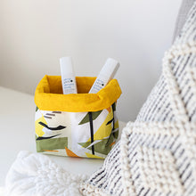 Load image into Gallery viewer, Fabric Basket - Abstract Goldcrest