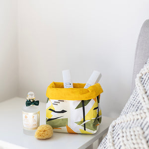 Fabric Basket - Abstract Goldcrest