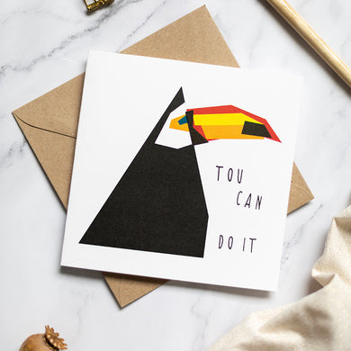 Toucan Do It - Large Greetings Card