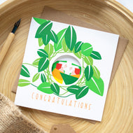 Birdhouse Card - Congratulations Love birds - Couple