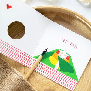 Birdhouse Card - Congratulations Love birds - Couple