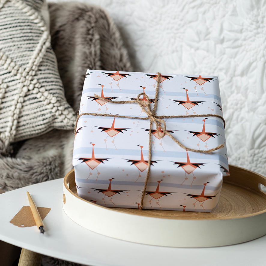 Gift Wrap - Flamingos
