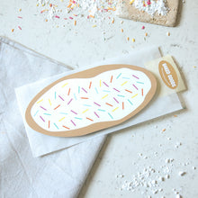 Load image into Gallery viewer, Baked Good Cards - Plain Iced Bun with Sprinkles