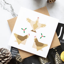 Load image into Gallery viewer, Small Christmas Cards -3 French Hens