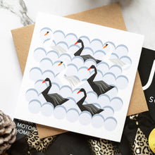 Load image into Gallery viewer, Small Christmas Cards -7 Swans Swimming