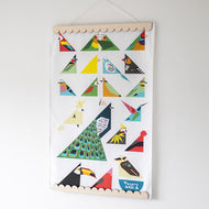 A3 Scallop American Maple Magnetic Tea Towel or Print Hanger
