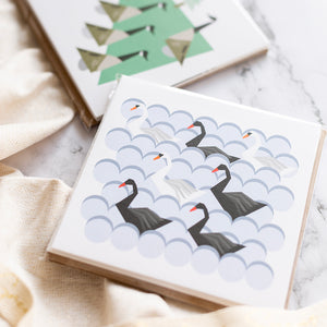 6 x Small Christmas Cards -7-12 days of Christmas