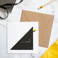 Square Card - Black Bird