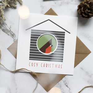 Christmas Birdhouse Card - Cosy Christmas