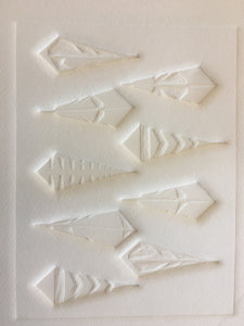 Original Embossing - Cathy's Feathers - Unframed