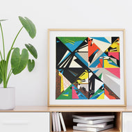 Original Screen Print - Twenty Birds - Unframed
