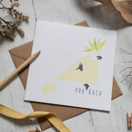 You Rock - Large Greetings Card