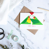 'Sticky-out' Card - Love Birds