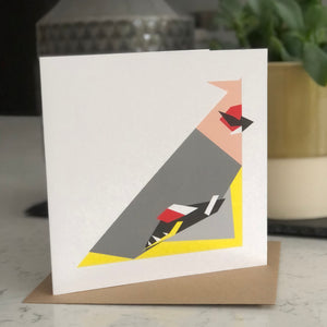 Square Card - Waxwing